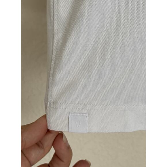 Lululemon Pique Golf Polo Shirt White Performance Mens Size 1X/2X Athletic - Picture 7 of 11